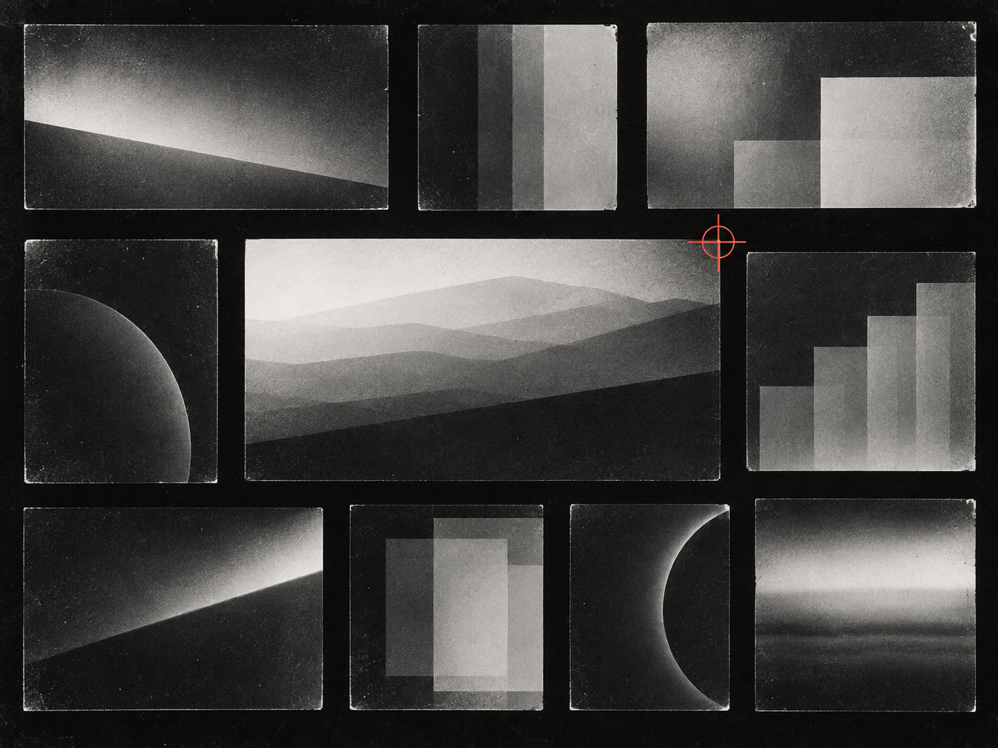 Planche-contact abstraite d’hypothèses